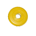 Диск обрезиненный "Стандарт", жёлтый, 31 мм, 1 кг