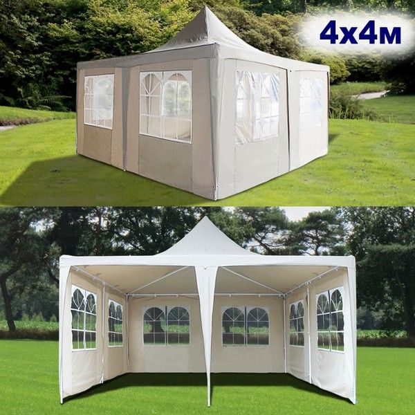Садовый шатер  4х4 м AFM-1032F Beige