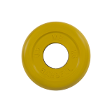 Диск обрезиненный "Стандарт", жёлтый, 26 мм, 0,5 кг