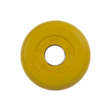 Диск обрезиненный "Стандарт", жёлтый, 26 мм, 1 кг
