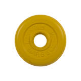 Диск обрезиненный "Стандарт", жёлтый, 26 мм, 1,25 кг
